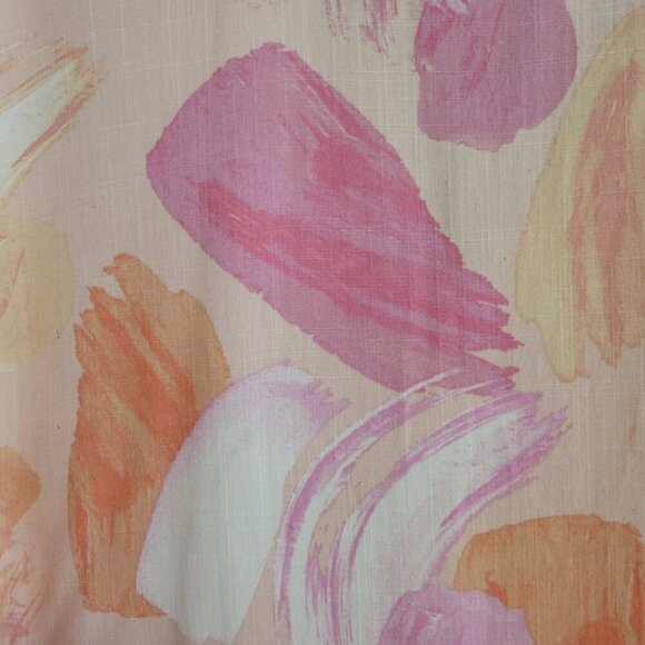 Ruffled Peach Pink Mini Dress V-Neck Bell Sleeves by Label of Love size M - Picture 5 of 8